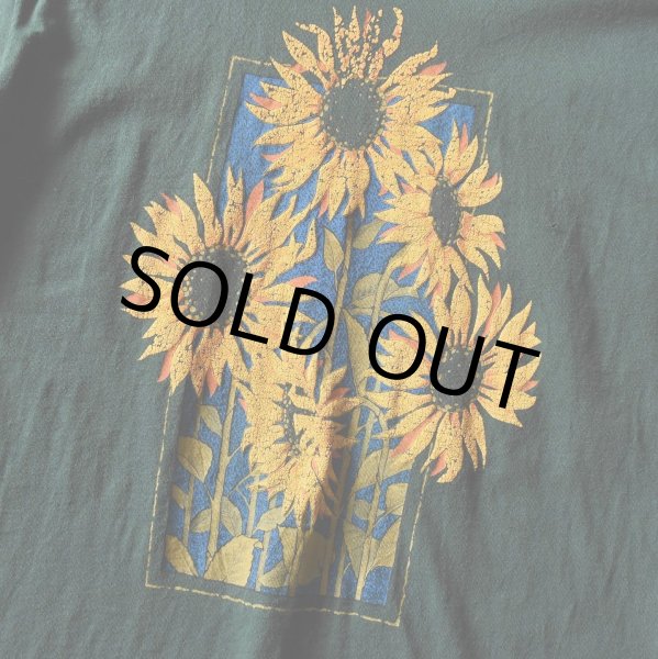 画像4: 1990s ひまわり アートTシャツ  "MADE IN USA"  表記L  (4)