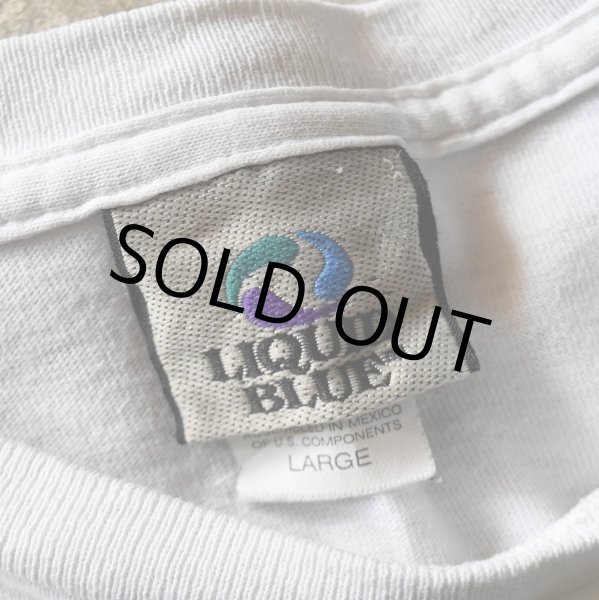 画像3: 2000s THE Doors  JIM MORISON タイダイTシャツ　 "LIQUID BLUE /MADE IN MEXICO"　 表記L  (3)
