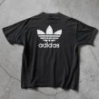 画像2: 1990s adidas トレフォイルTシャツ　 "FADE BLACK /MADE IN USA"　 表記XL  (2)