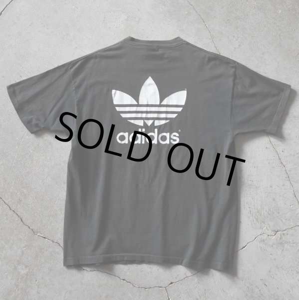 画像2: 1990s adidas トレフォイルTシャツ　 "FADE BLACK /MADE IN USA"　 表記XL  (2)