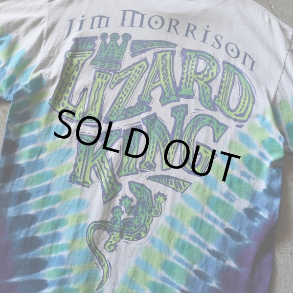 画像8: 2000s THE Doors  JIM MORISON タイダイTシャツ　 "LIQUID BLUE /MADE IN MEXICO"　 表記L  (8)
