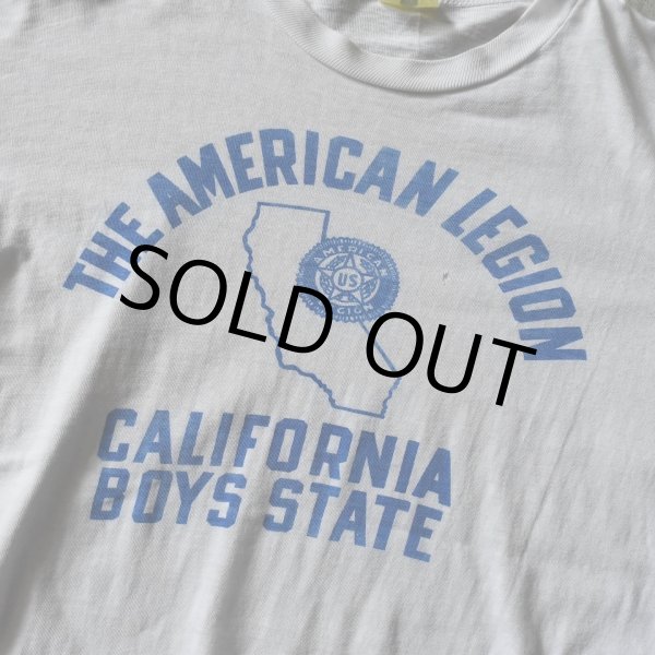 画像4: 1950s AMERICAN LEGION 染込みプリントTシャツ　 "MADE IN USA"　 表記L  (4)