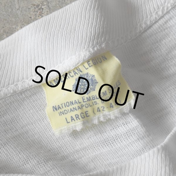 画像2: 1950s AMERICAN LEGION 染込みプリントTシャツ　 "MADE IN USA"　 表記L  (2)