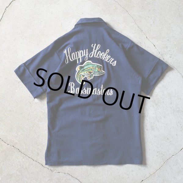 画像3: 1970s Pla-Shirt by Dunbrooke BASS FISHING CLUB　半袖シャツ　 "MADE IN USA"　 実寸M  (3)