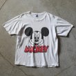 画像1: 1980s MICKEY Tシャツ　 "MADE IN USA"　 表記ONE SIZE FITS ALL  (1)