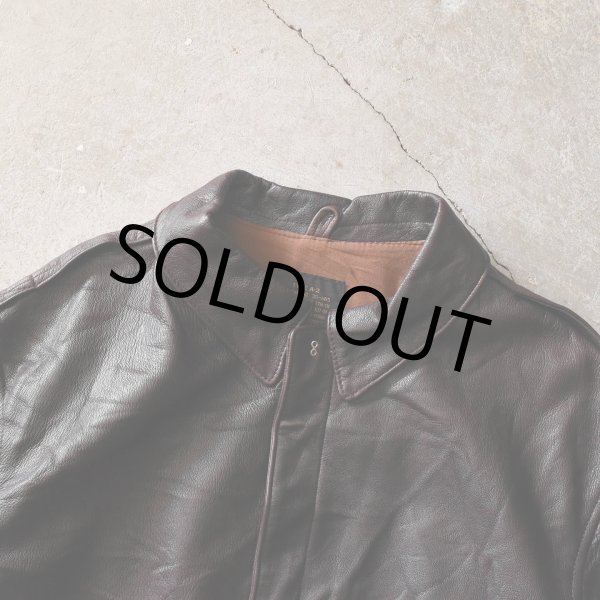 画像6: 1980s〜 AVIREX A-2 フライトレザージャケット　 "MADE IN USA"　 実寸44  (6)