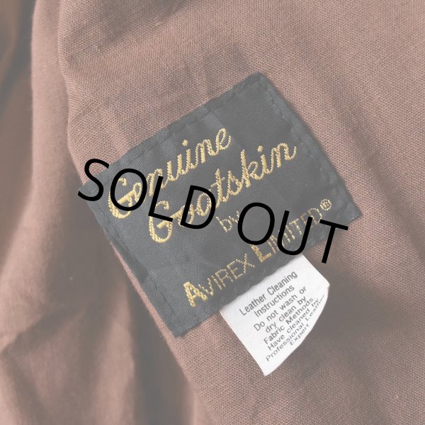 画像5: 1980s〜 AVIREX A-2 フライトレザージャケット　 "MADE IN USA"　 実寸44  (5)