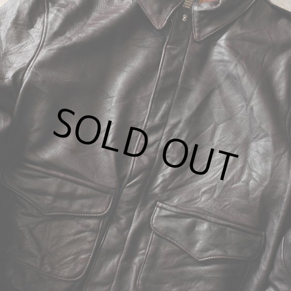 画像10: 1980s〜 AVIREX A-2 フライトレザージャケット　 "MADE IN USA"　 実寸44  (10)