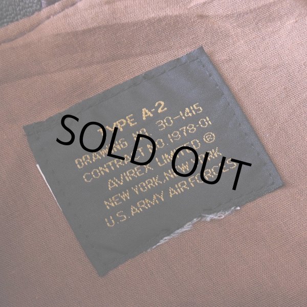 画像4: 1980s〜 AVIREX A-2 フライトレザージャケット　 "MADE IN USA"　 実寸44  (4)