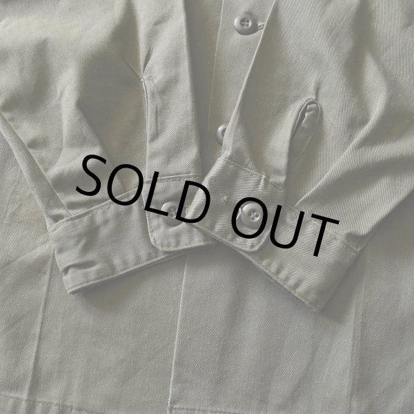 画像10: 1970s US.NAVY SEABEES OG507ユーティリティシャツ　 表記17 1/2×36？  (10)