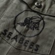 画像9: 1970s US.NAVY SEABEES OG507ユーティリティシャツ　 表記17 1/2×36？  (9)