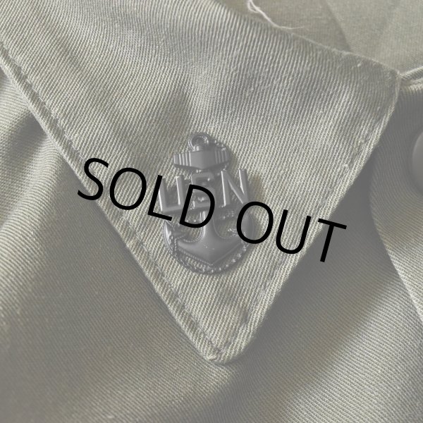 画像7: 1970s US.NAVY SEABEES OG507ユーティリティシャツ　 表記17 1/2×36？  (7)