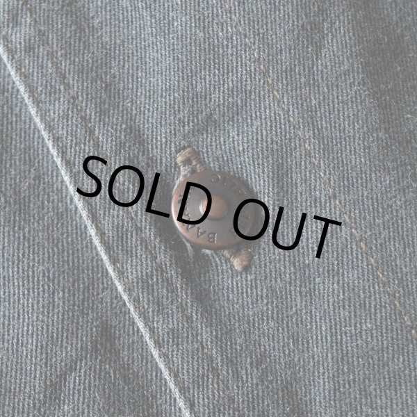 画像6: 1990s BANDANA REPUBLIC 襟レザーコットンシャツ　 表記M  (6)