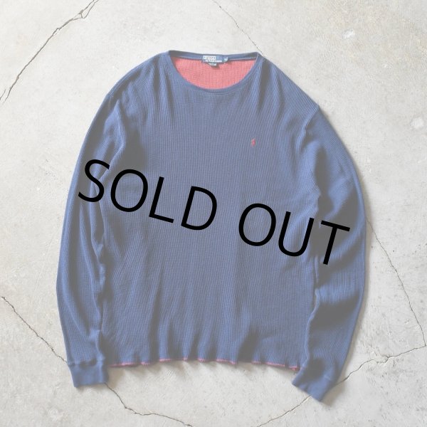 画像4: Polo by Ralph Lauren ワッフルシャツ　 表記XL  (4)