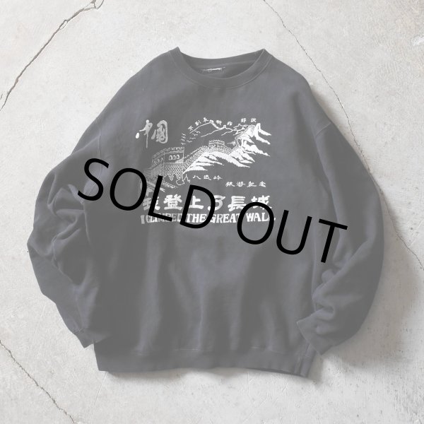 画像1: 中国万里の長城スウェット　 実寸L-XL  (1)