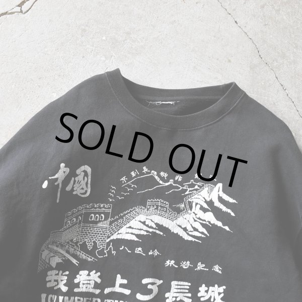 画像2: 中国万里の長城スウェット　 実寸L-XL  (2)