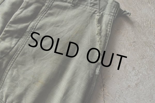 画像12: 1950s US.ARMY コットンベイカーパンツ　 "初期型"　 実寸W32 (12)