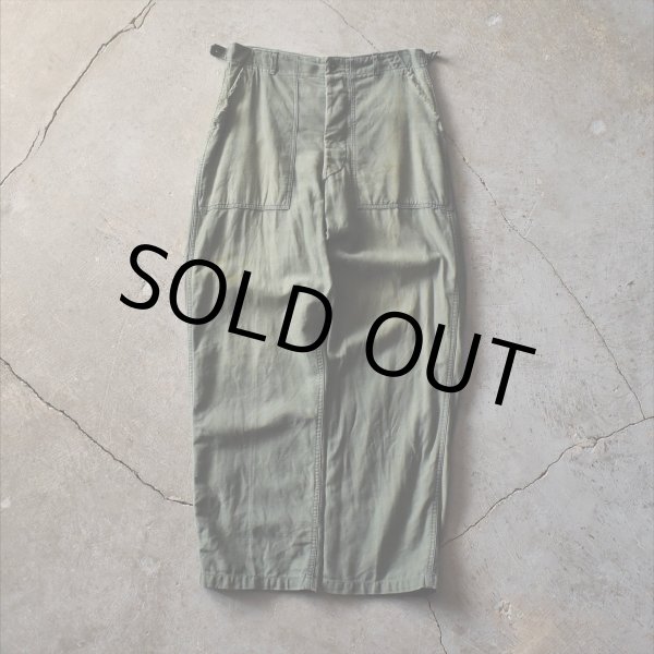 画像2: 1950s US.ARMY コットンベイカーパンツ　 "初期型"　 実寸W32 (2)