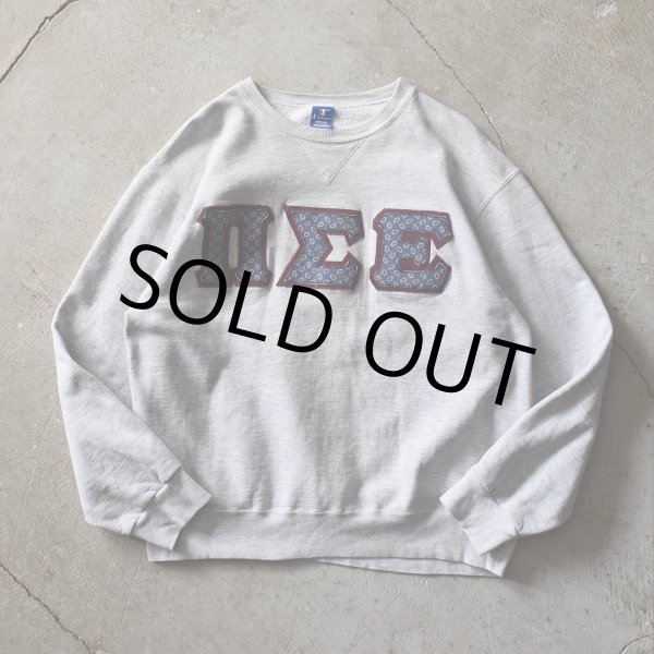 画像1: 1980s Champion ΠΣΕ 前Vスウェット　 "MADE IN USA"　 表記XL  (1)