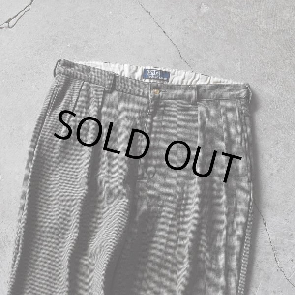 画像4: Polo by Ralph Lauren 千鳥格子2タックパンツ　 表記W36 L32  (4)