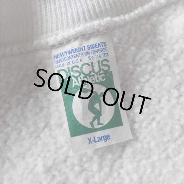 画像2: 1980s DISCUS カレッジスウェット　 "MADE IN USA"　 表記XL  (2)