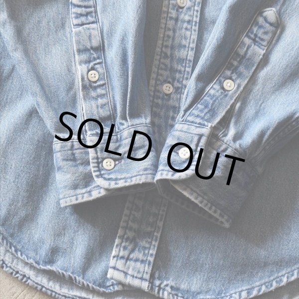 画像10: 1980s Polo by Ralph Lauren デニムシャツ　 "MADE IN USA"　 表記boysXL  (10)