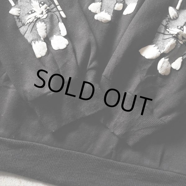 画像8: 1980s ねご 発泡プリントスウェット　 実寸L  (8)