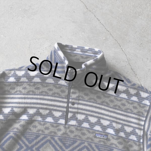 画像3: 1990s Patagonia サルティーヨ柄シンチラフリーススナップT　 "MADE IN USA"　 表記L  (3)