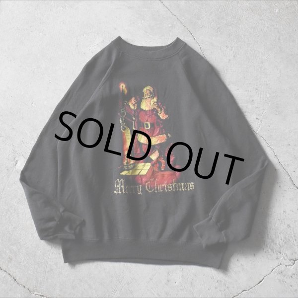 画像1: 1990s MERRY CHRISTMAS サンタクローススウェット　 "MADE IN USA"　 表記L  (1)