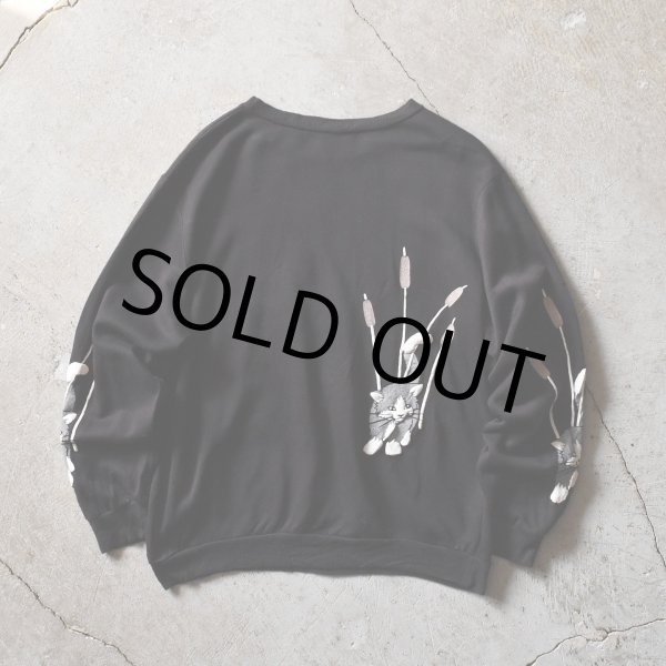 画像2: 1980s ねご 発泡プリントスウェット　 実寸L  (2)