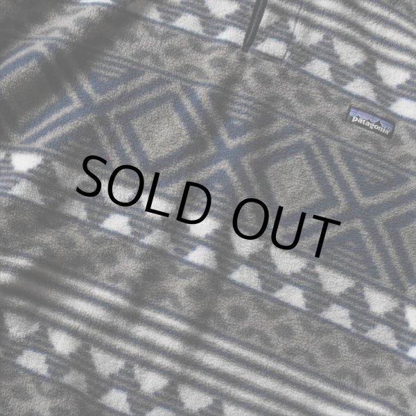 画像5: 1990s Patagonia サルティーヨ柄シンチラフリーススナップT　 "MADE IN USA"　 表記L  (5)