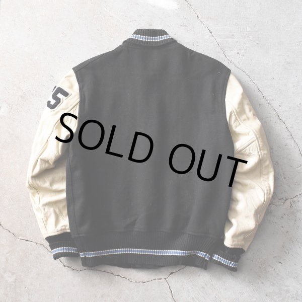 画像2: 1970s WHITING 袖レザースタジャン　 "MADE IN USA"　 表記42  (2)