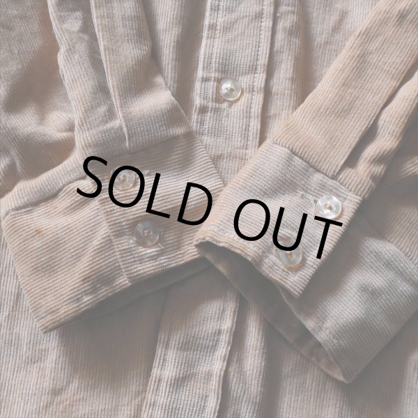 画像7: 1970s KENNINGTON プリントコーデュロイシャツ　 表記L  (7)