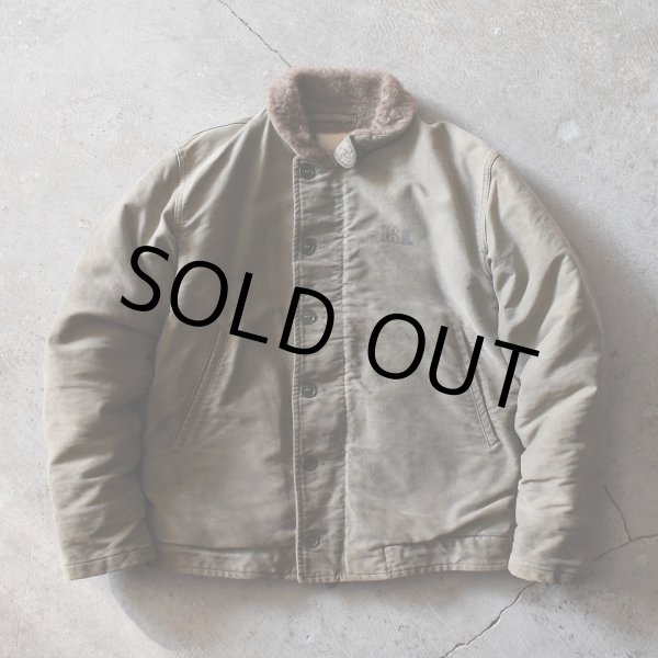 画像1: 1950s US.NAVY N-1デッキジャケット　 表記38  (1)