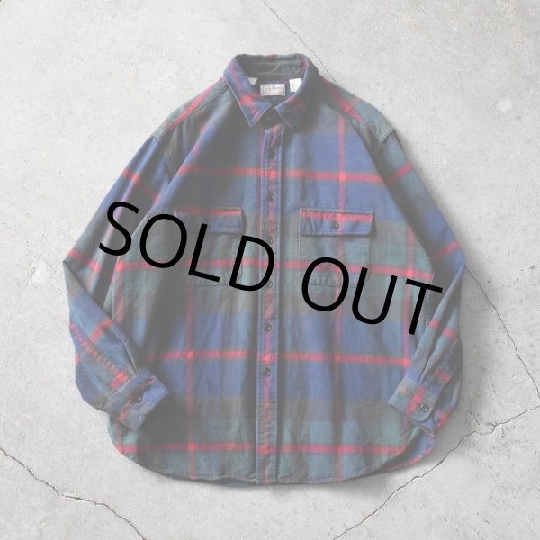 画像1: 1980s L.L.Bean シャモアクロスシャツ　 "MADE IN USA"　 表記L  (1)