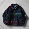 画像1: 1990s PENDLETON ネイティブ柄ウールジャケット　 "MADE IN USA"　 表記L  (1)