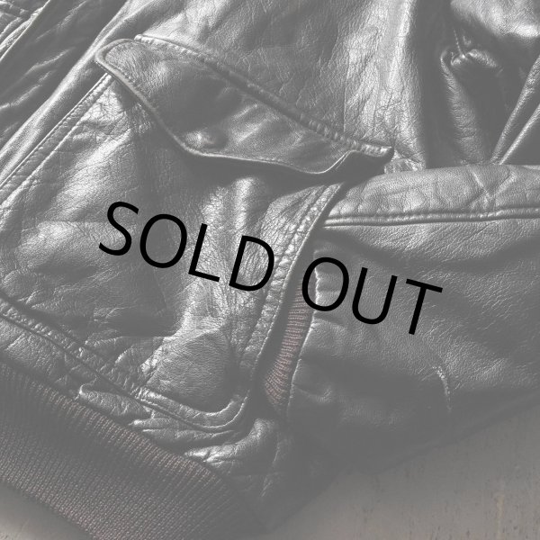 画像13: 1990s L.L.Bean A-2 TYPE レザージャケット　 "MADE IN USA"　 表記L  (13)