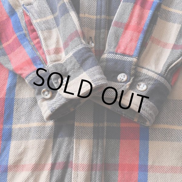 画像7: 1990s ST JOHN'S BAY ヘビーネルシャツ　 "MADE IN USA"　 表記M-TALL  (7)