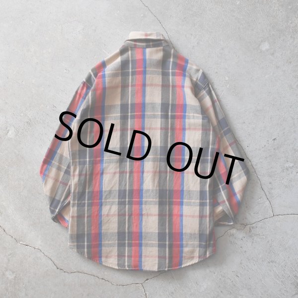 画像2: 1990s ST JOHN'S BAY ヘビーネルシャツ　 "MADE IN USA"　 表記M-TALL  (2)