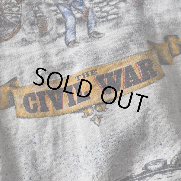 画像6: 1990s ART UNLIMITED アメリカ南北戦争 総柄スウェット　 実寸L  (6)