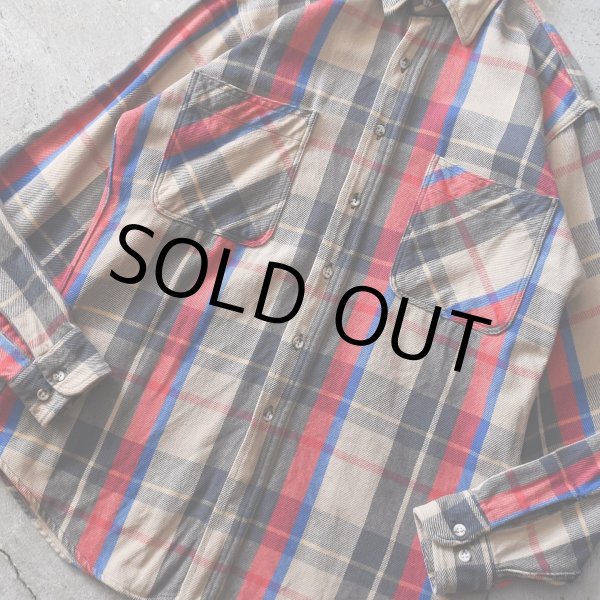 画像5: 1990s ST JOHN'S BAY ヘビーネルシャツ　 "MADE IN USA"　 表記M-TALL  (5)