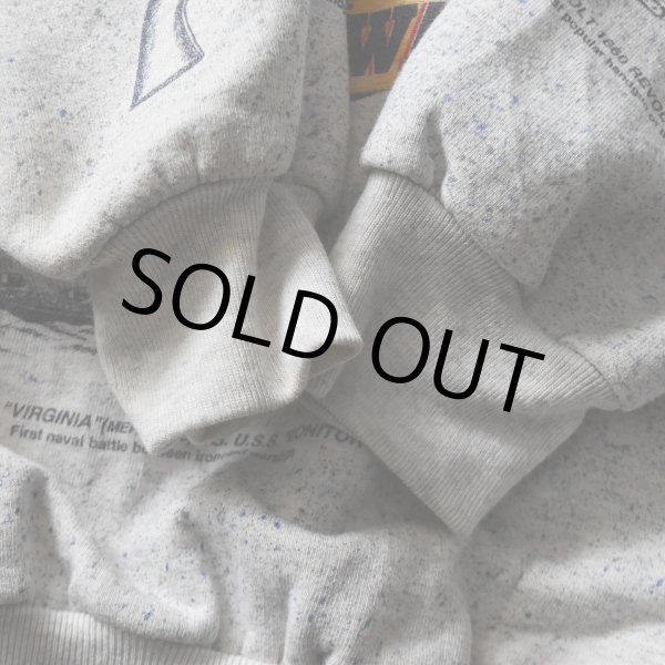 画像8: 1990s ART UNLIMITED アメリカ南北戦争 総柄スウェット　 実寸L  (8)