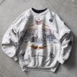 画像1: 1990s ART UNLIMITED アメリカ南北戦争 総柄スウェット　 実寸L  (1)