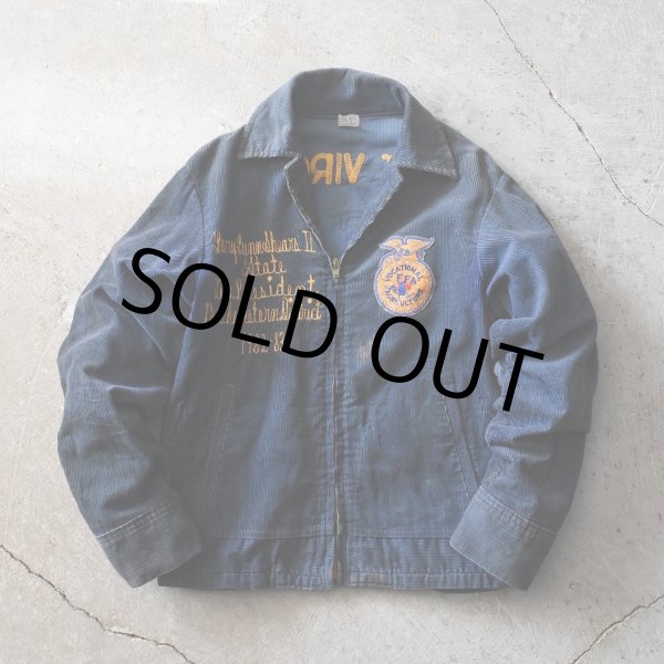 画像2: 1980s FFA コーデュロイジャケット　 "WEST VIRGINIA"　 表記36  (2)