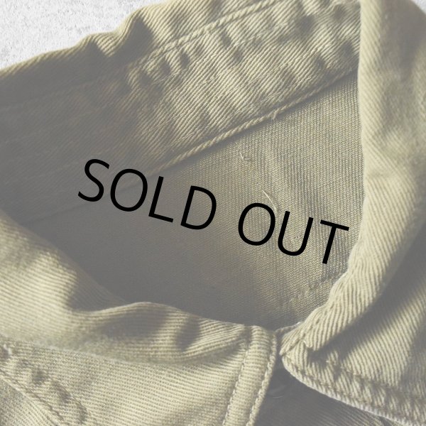 画像3: 1940s BSA BOY SCOUTS マチ付きシャツ　 "チェンジボタン"　 実寸ML  (3)