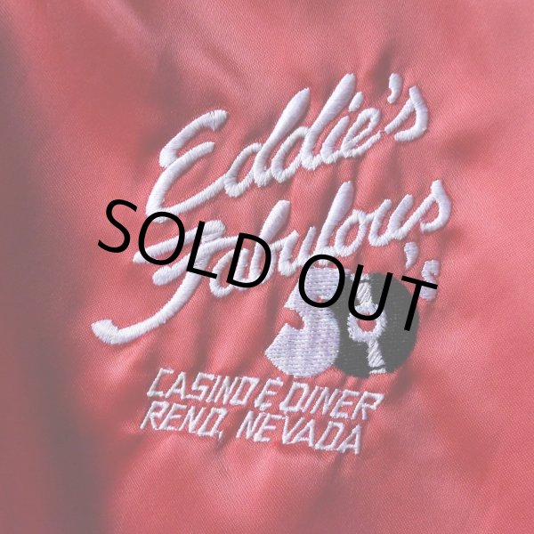 画像5: 1990s Eddie's Fabulous 50's ナイロンサテンジャケット　 "MADE IN USA"　 表記2XL  (5)