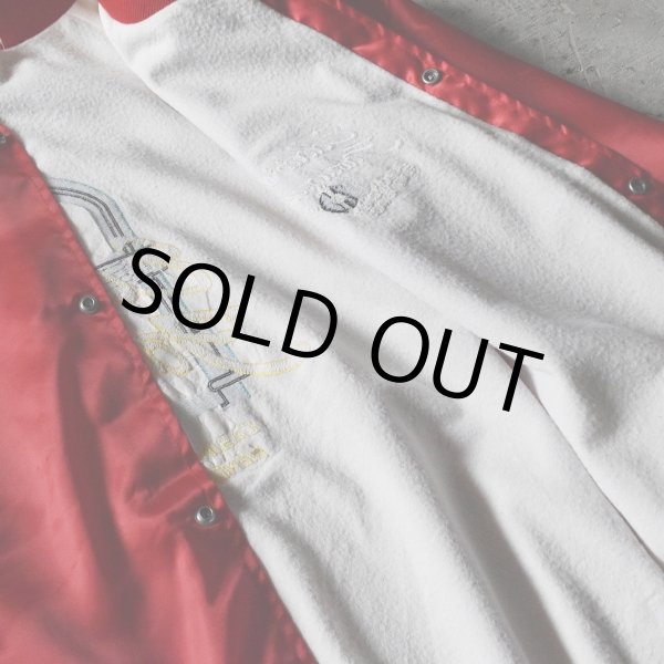 画像9: 1990s Eddie's Fabulous 50's ナイロンサテンジャケット　 "MADE IN USA"　 表記2XL  (9)