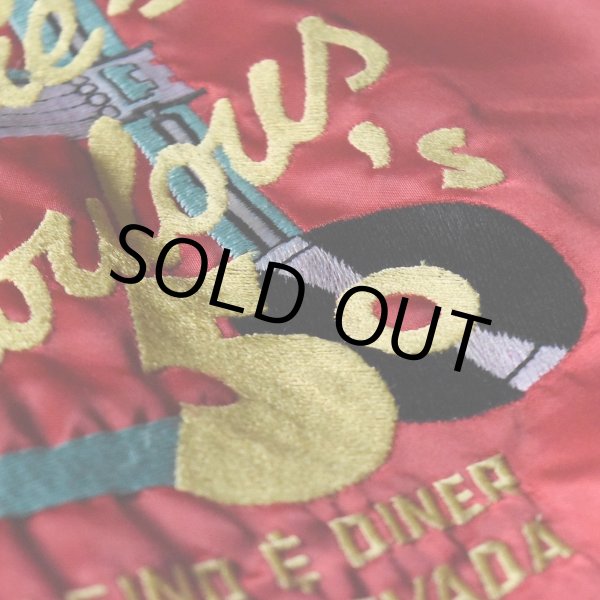 画像8: 1990s Eddie's Fabulous 50's ナイロンサテンジャケット　 "MADE IN USA"　 表記2XL  (8)