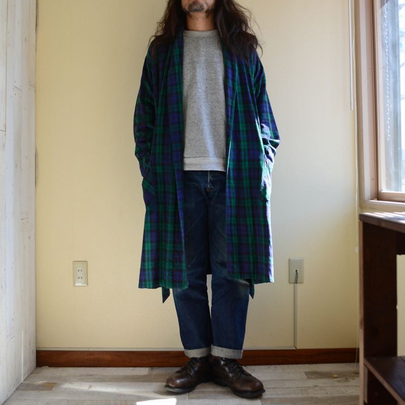 新着!!〝80s〜 L.L.Bean flannel gown /black watch tartan〟販売開始