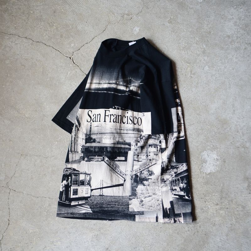  新着!!〝90-00s SAN FRANCISCO ALL OVER PRINT T-SHIRT /Edwards Teez〟一般販売開始です。  